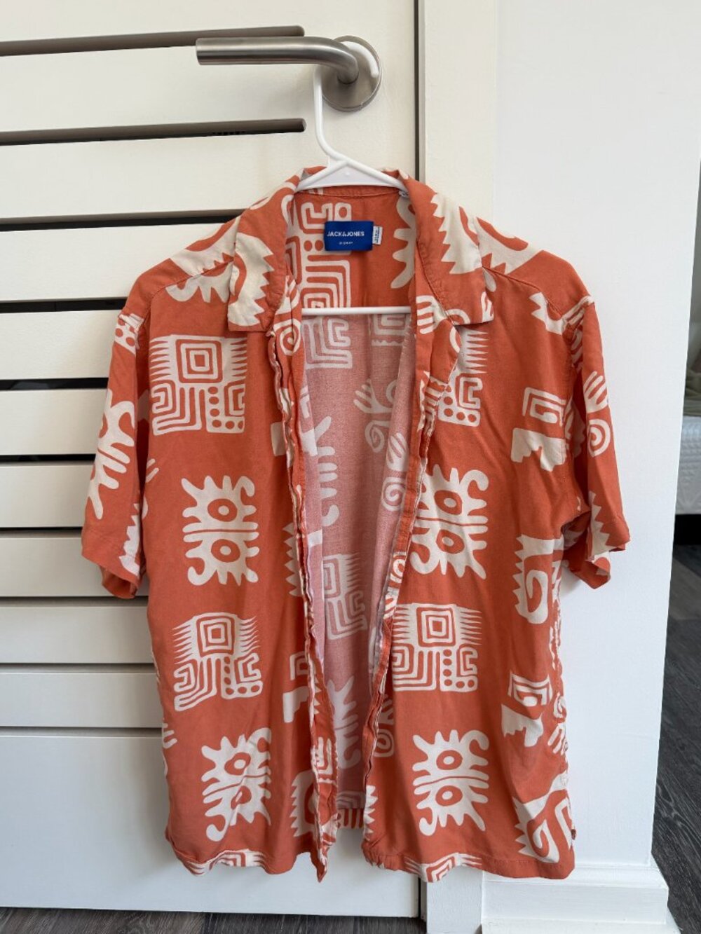 Jack & Jones Orange Print Shirt